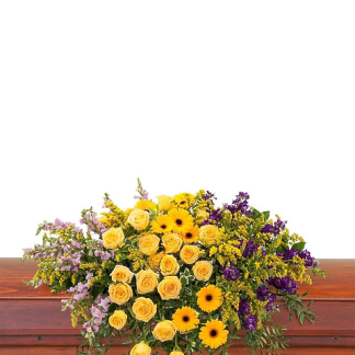 Vivid Memories Casket Spray